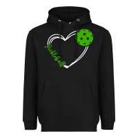 Black love pickleball women Heavyweight Hoodie - linhVisuals