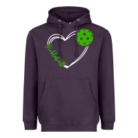 Plum love pickleball women Heavyweight Hoodie - linhVisuals