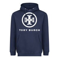 Navy tory fashion company Heavyweight Hoodie - linhVisuals