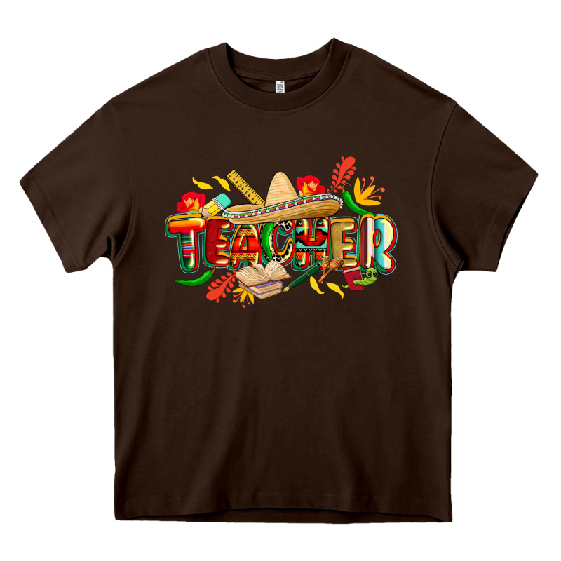 Cinco De Mayo Teacher Heavy Core Tee by CowGirlArtShop | Teevron