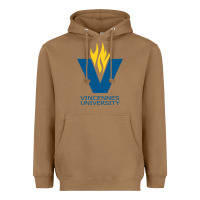 Toasted Coconut Vincennes University Heavyweight Hoodie - linhVisuals