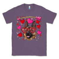 Lavender valentine's german shepherd Classic Tee - RanaPortraitStore