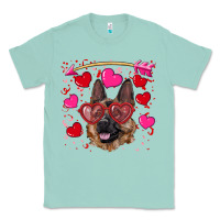 Seafoam valentine's german shepherd Classic Tee - RanaPortraitStore