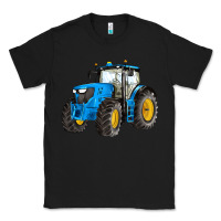 Black western farm tractor blue Classic Tee - Artiststas