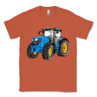 Copper western farm tractor blue Classic Tee - Artiststas