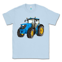Dusty Blue western farm tractor blue Classic Tee - Artiststas