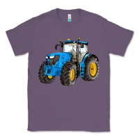 Lavender western farm tractor blue Classic Tee - Artiststas