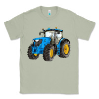 Matcha western farm tractor blue Classic Tee - Artiststas
