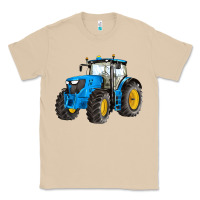 Mushroom western farm tractor blue Classic Tee - Artiststas