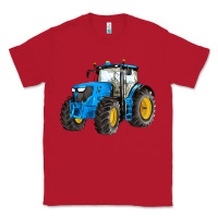 Red western farm tractor blue Classic Tee - Artiststas