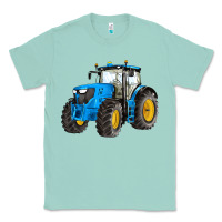 Seafoam western farm tractor blue Classic Tee - Artiststas