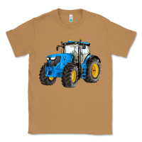 Toasted Coconut western farm tractor blue Classic Tee - Artiststas