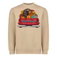 Thanksgiving Truck Turkey Pumpkin Heavyweight Sweatshirt | Teevron