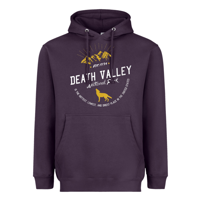 Death Valley National Park Hiker Hiking Nevada Cool Heavyweight Hoodie by linhVisuals | Teevron