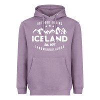 Lavender iceland hiking landmannalaugar est 1477 Heavyweight Hoodie - linhVisuals