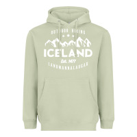 Matcha iceland hiking landmannalaugar est 1477 Heavyweight Hoodie - linhVisuals