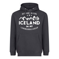 Smoke iceland hiking landmannalaugar est 1477 Heavyweight Hoodie - linhVisuals