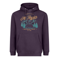 Plum mount rainier national park washington usa vacation hiking Heavyweight Hoodie - linhVisuals