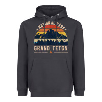 Smoke national park grand teton vintage retro hiking Heavyweight Hoodie - linhVisuals