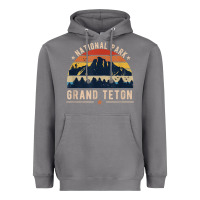 Storm national park grand teton vintage retro hiking Heavyweight Hoodie - linhVisuals