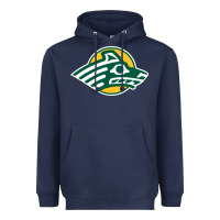 Navy Alaska Anchorage Seawolves Heavyweight Hoodie - linhVisuals