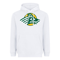 White Alaska Anchorage Seawolves Heavyweight Hoodie - linhVisuals