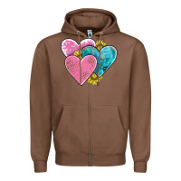 Chestnut hearts Zipper Hoodie - AdoDesignShop