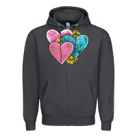 Smoke hearts Zipper Hoodie - AdoDesignShop