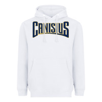 White Canisius Athletics Wordmark Heavyweight Hoodie - linhVisuals