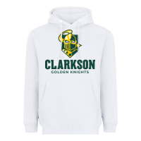 White Clarkson Golden Knights Heavyweight Hoodie - linhVisuals