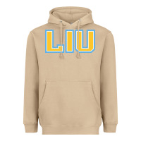 Mushroom Liu Gold Wordmark Heavyweight Hoodie - linhVisuals