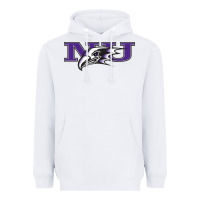 White Niagara Purple Eagles Heavyweight Hoodie - linhVisuals