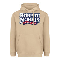 Mushroom Robert Morris Colonials Wordmark Heavyweight Hoodie - linhVisuals