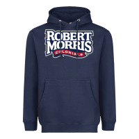 Navy Robert Morris Colonials Wordmark Heavyweight Hoodie - linhVisuals