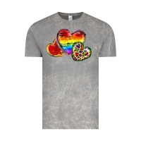 Cloud Rock Pride hearts Vintage Tee - FaDigitalArtStudio