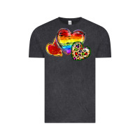 Vintage Black Pride hearts Vintage Tee - FaDigitalArtStudio