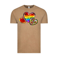 Vintage Coffee Pride hearts Vintage Tee - FaDigitalArtStudio