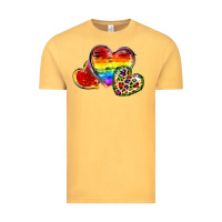 Vintage Mustard Pride hearts Vintage Tee - FaDigitalArtStudio