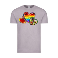 Vintage Zinc Pride hearts Vintage Tee - FaDigitalArtStudio