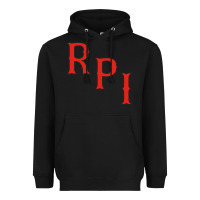 Black Rpi Engineers Hockey Heavyweight Hoodie - linhVisuals