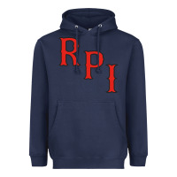 Navy Rpi Engineers Hockey Heavyweight Hoodie - linhVisuals