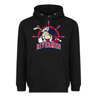 Black peoria rivermen Heavyweight Hoodie - linhVisuals