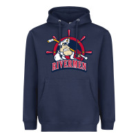 Navy peoria rivermen Heavyweight Hoodie - linhVisuals