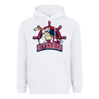 White peoria rivermen Heavyweight Hoodie - linhVisuals