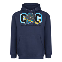 Navy quad city storm Heavyweight Hoodie - linhVisuals