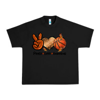 Black Peace Love Basketball Urban Heavy Tee - FaDigitalArtStudio