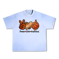 Grape Ice Peace Love Basketball Urban Heavy Tee - FaDigitalArtStudio