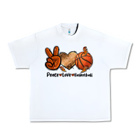 Peace Love Basketball Urban Heavy Tee | Teevron