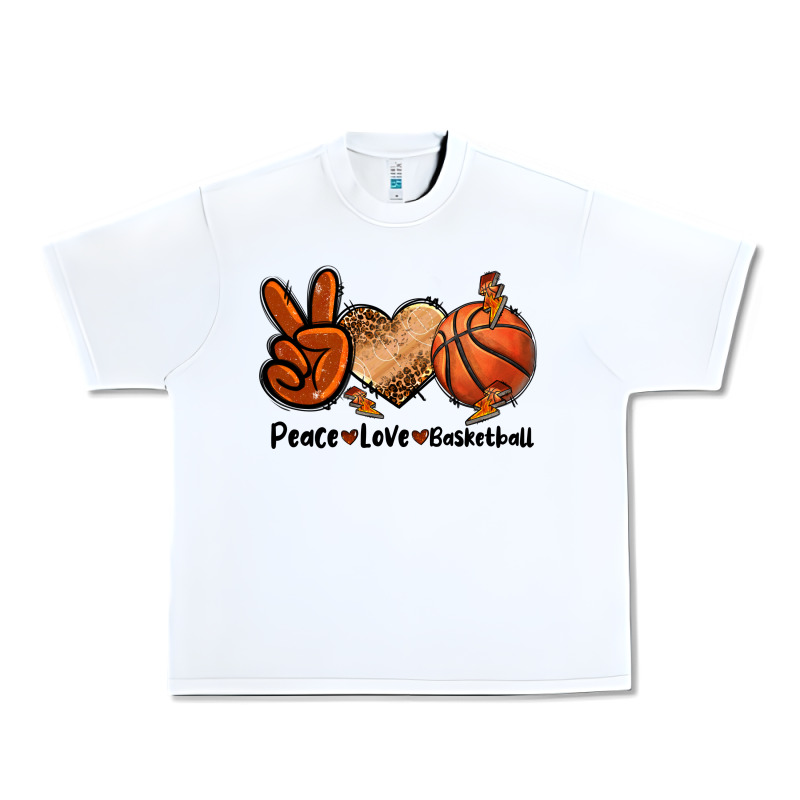 Peace Love Basketball Urban Heavy Tee by FaDigitalArtStudio | Teevron