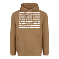 Toasted Coconut Everything is fine trust your government Heavyweight Hoodie - linhVisuals